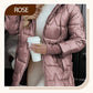 Manteau en Coton à Capuche Mi-Long pour Femme