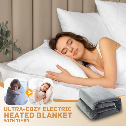 Plaid Électrique Chauffant Ultra-doux avec Minuterie