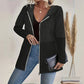 📢📢56 % de réduction！！！📍Veste tendance à capuche et manches longues zippée pour femme