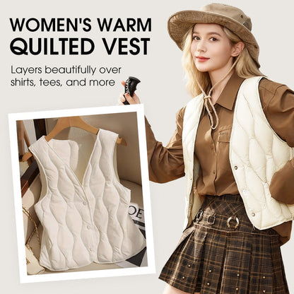 🔥 65 % DE RÉDUCTION 🎁Gilet matelassé chaud pour femme