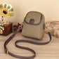 Sac à bandoulière classique en PU pour femmes avec fermeture à glissière double couche