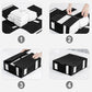 📢📢40% DE RÉDUCTION !! ⏰ Set de Draps Pliables Organiseur – Lin Imitation + Carton – Fenêtre Transparente & Fermeture Solide pour Literie Queen/King 📦