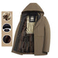 📢65% de réduction！！！📍Manteau thermique d'hiver pour homme avec parka à capuche épaisse