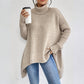 Pull à Col Roulé Uni Tendance pour Femme