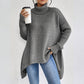 Pull à Col Roulé Uni Tendance pour Femme