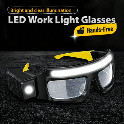 Lunettes LED Mains Libres - Éclairage Intégré Réglable, Léger et Confortable pour Bricolage/Réparations 🛠️📦