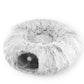 🔥 55 % DE RÉDUCTION 🎁Lit tunnel rond souple pliable 2 en 1 pour chat d'intérieur