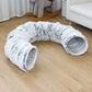 🔥 55 % DE RÉDUCTION 🎁Lit tunnel rond souple pliable 2 en 1 pour chat d'intérieur