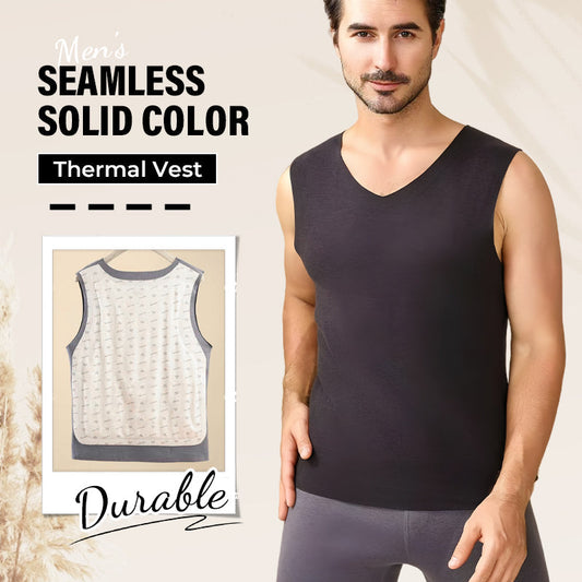 📢📢50% DE RÉDUCTION !!!✨Gilet thermique uni sans coutures pour homme