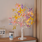 Lampe LED papillon bouleau