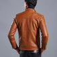 📢📢62% DE RÉDUCTION !!!✨Veste de motard en cuir à col montant pour hommes (livraison gratuite)