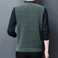 Joli cadeau ! Chemise et pull en fausse fourrure pour homme, ensemble 2 pièces