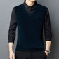 Joli cadeau ! Chemise et pull en fausse fourrure pour homme, ensemble 2 pièces