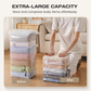 Sacs de compression sous vide sans pompe, grand format