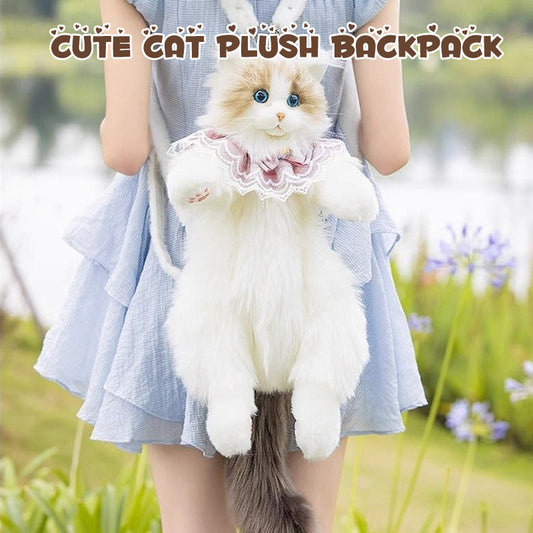 📢📢57% DE RÉDUCTION !!!✨Sac à dos en peluche avec chat mignon