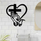 📢📢54% DE RÉDUCTION !!!✨Élégant décor mural chrétien avec cœur et croix
