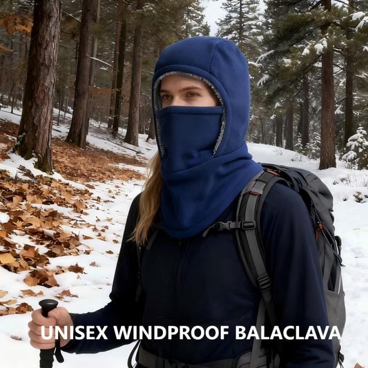🧣 55% DE RÉDUCTION! ✨ Cagoule Unisexe Coupe-Vent - Matière Polaire Respirante avec Protection Visage Intégrale pour Sports d'Hiver ❄️🔒