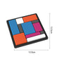 Jeu de puzzle créatif avec des blocs géométriques