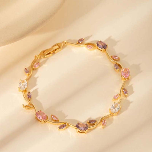 💥Grande vente🔥Bracelet à breloques délicat en forme de feuille pour femme
