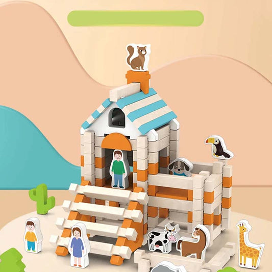 📢📢 50% DE RÉDUCTION ! ✨Blocs de construction éducatifs en bois