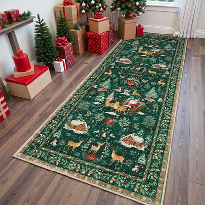 🔥Stock limité disponible – 50 % de réduction pour une durée limitée🔥 ❤️Paillasson de Noël doux et antidérapant – décoration festive pour votre salon, votre chambre et votre salle de bain 🎄