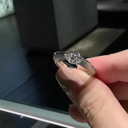 📢📢70 % de réduction !!! 🎅【🎁Le Cadeau de Noël🎁】🎄Bague diamant rotative symbolisant l'étoile de l'univers