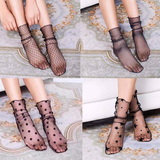 📢📢60% DE RÉDUCTION !!!✨Chaussettes ultra-fines en maille transparente pour femmes
