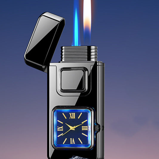 🕒 65% DE RÉDUCTION VENTE FLASH! ✨ Briquet Multifonction avec Montre Intégrée - Double Fonctionnalité avec Design Élégant et Portable 🔥⌚