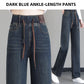 🔥 51% DE RÉDUCTION ! ✨ Jean Femme Taille Haute Coupe Droite - Ceinture à Cordon Réglable, Version Molletonnée ou Cheville, Tissu Élastique Confortable 👖✨