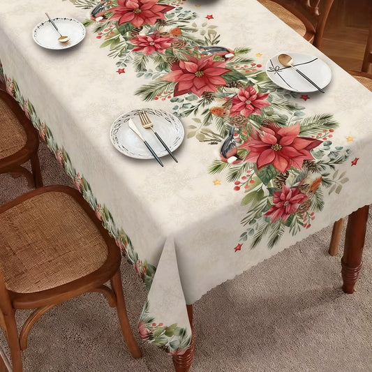 📢📢40% DE RÉDUCTION !! ⏰Nappe élégante avec imprimé de Noël