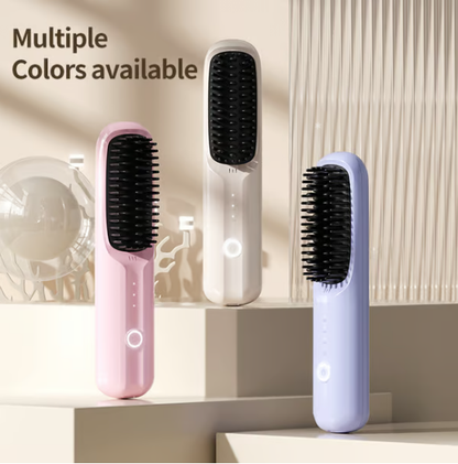 📢📢60 % de réduction !!!✨Peigne à Lisser les Cheveux Sans Fil à Ions Négatifs USB
