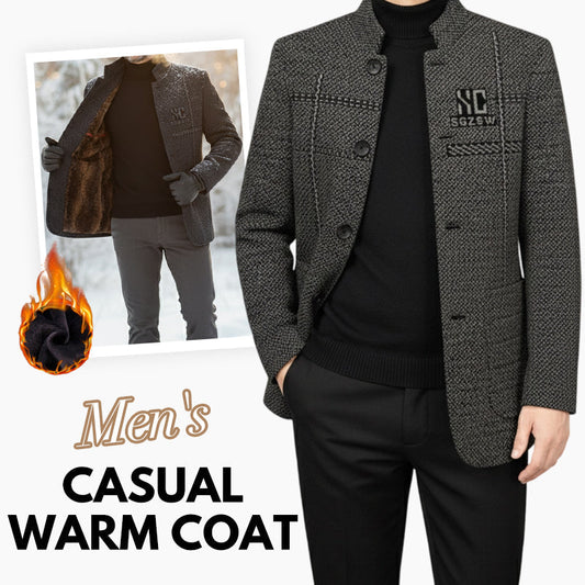 📢📢50 % de réduction !!!🎅 Manteau court chaud et décontracté pour homme