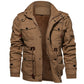 📢📢50% DE RÉDUCTION !!! ✨Veste Militaire Hiver Homme - 100% Coton, 7 Poches, Capuche Amovible, Idéal pour Activités Extérieures 🧥❄️