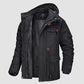 📢📢50% DE RÉDUCTION !!! ✨Veste Militaire Hiver Homme - 100% Coton, 7 Poches, Capuche Amovible, Idéal pour Activités Extérieures 🧥❄️