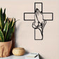 Décoration spirituelle pour la maison Croix avec mains en prière