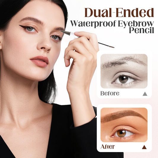 📢📢Achetez-en 1， obtenez-en 1 gratuitement✨Crayon à sourcils double embout et pinceau, résistant à l'eau