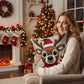 📢📢60% DE RÉDUCTION !!! 🎅Housse de coussin festive avec motif de Noël