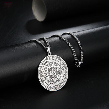 📢📢50 % DE RÉDUCTION !!! ✨Collier pendentif médaillon aux sept archanges