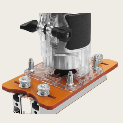 🛠️ 60% DE RÉDUCTION! ✨ BASE COMPACTE 2-EN-1 - Pour Rainurage et Fraisage du Bois, Guidage Laser Intégré et Réglage de Précision Millimétrique 🔧📐