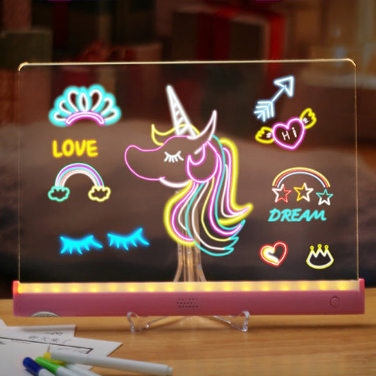 🎨 50% DE RÉDUCTION! ✨ Set de Tableau de Dessin Lumineux DIY pour Enfants – Créatif, Éducatif & Idéal Pour Stimuler L'Imagination 🖌️