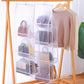 📢📢50 % de réduction !!!🎅Organisateur de Sac Suspendu – 6/8 Poches Transparentes Anti-Poussière, Gain de Place & Design Double Face