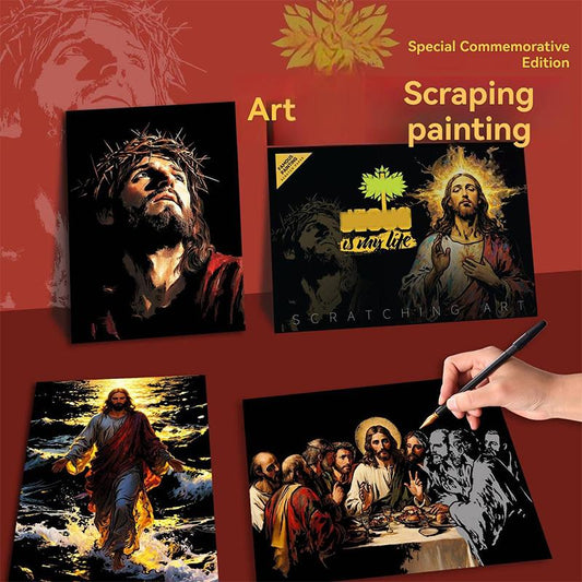 📢📢50 % de réduction！！✨Kit de peinture Scratch Art pour adultes