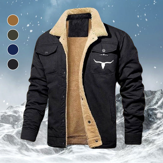 📢📢60 % de réduction !!!✨[Le meilleur cadeau pour lui] Veste chaude rétro pour homme