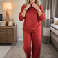 📢📢60 % de réduction !!!🎅Ensemble 2 pièces pour femme comprenant un pull à paillettes et un pantalon