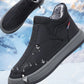 📢📢60 % de réduction !!!🎅Bottes de neige imperméables pour hommes avec fermeture éclair latérale