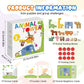 📢📢60 % de réduction !!!🎅Jeu de cubes empilables sur le thème des animaux pour enfants