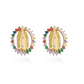 📢📢50 % de réduction !!! 🎅Boucles d'oreilles étincelantes Vierge Marie pour la foi et la mode