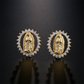 📢📢50 % de réduction !!! 🎅Boucles d'oreilles étincelantes Vierge Marie pour la foi et la mode