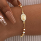 📢📢50 % de réduction !!!✝️Bracelet élégant avec croix en strass