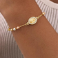 📢📢50 % de réduction !!!✝️Bracelet élégant avec croix en strass